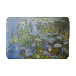 Tapis De Bain Claude Monet Nymphéas 1915 Art Impressionniste