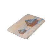 Tapis De Bain Claude Monet - Piles à roues, Effet neige, Matin (Angle)