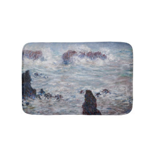 Tapis De Bain Claude Monet - Tempête au large de la côte de Bell