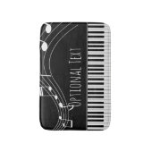 Tapis De Bain Clavier de piano et notes musicales (Devant (Vertical))