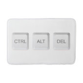 Tapis De Bain Clavier d'ordinateur CTRL ALT DEL de SlipperyJoe (Devant)