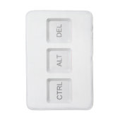 Tapis De Bain Clavier d'ordinateur CTRL ALT DEL de SlipperyJoe (Devant (Vertical))