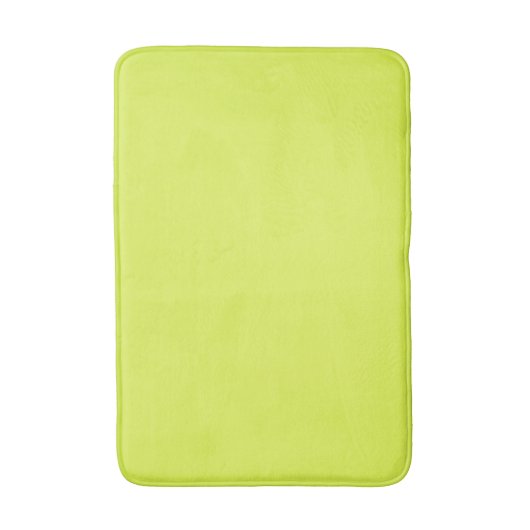 Tapis De Bain Clé de couleur solide jaune vert (Devant (Vertical))