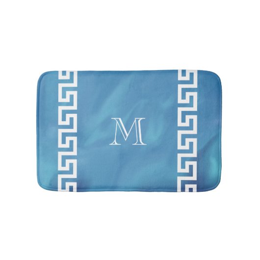 Tapis De Bain Clé de Grec de peluche (Devant)