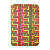 Tapis De Bain Clé grecque d'automne Rouge Jaune Orange (Devant (Vertical))