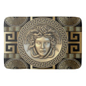 Tapis De Bain Clé grecque de Méduse dorée  (Devant)