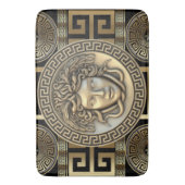 Tapis De Bain Clé grecque de Méduse dorée  (devant Vertical)