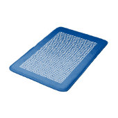 Tapis De Bain Clé grecque Motif, bleu et blanc de Cerulean (Angle)