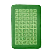 Tapis De Bain Clé grecque Motif, Emerald Green et Lime (Devant (Vertical))