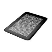 Tapis De Bain Clé grecque Motif, noir et blanc (Angle)