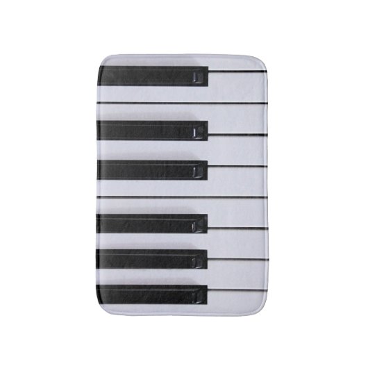 Tapis De Bain Clés classiques de piano (Devant (Vertical))