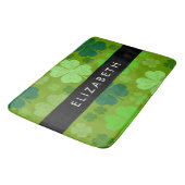 Tapis De Bain Cloches Vertes, Cloches Lucky, Votre Nom (Angle)