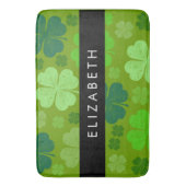 Tapis De Bain Cloches Vertes, Cloches Lucky, Votre Nom (devant Vertical)
