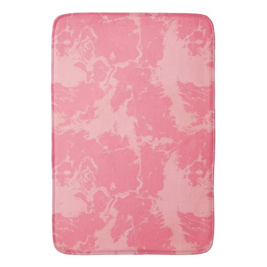 Tapis De Bain Cloud marbré rose abstrait (devant Vertical)