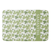 Tapis De Bain Cloverleaf St Patrick Jour Nom personnalisé (Devant)