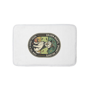 Tapis De Bain Club de nuit effrayant Retriever doré Halloween