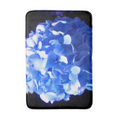 Tapis De Bain Cobalt bleu floral élégant bleu hydrangées (Devant (Vertical))