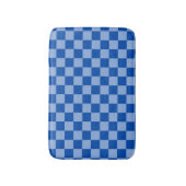 Tapis De Bain Cobalt Blue Checkerboard (Devant (Vertical))