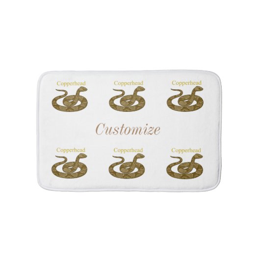 Tapis De Bain Cochon couleuvres cuivrées Thunder_Cove (Devant)