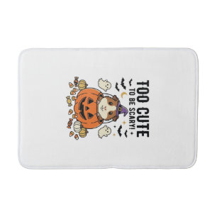 Tapis De Bain Cochon d'Inde d'Halloween Trop Mignon Pour Être Ef