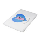 Tapis De Bain Cochons et baisers (Angle)