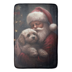Tapis De Bain Cockapou avec Noël Festif du Père Noël