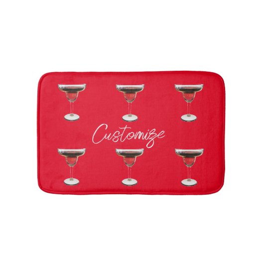 Tapis De Bain Cocktail Big Red Margarita Boire Thunder_Cove (Devant)