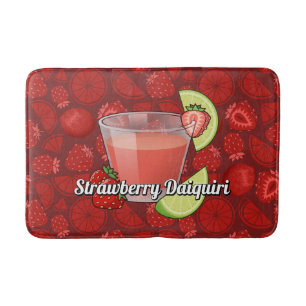 Tapis De Bain Cocktail Daiquiri à la fraise