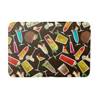 Tapis De Bain cocktail Motif et boisson longue, bar à cocktails