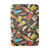 Tapis De Bain cocktail Motif et boisson longue, bar à cocktails (Devant (Vertical))