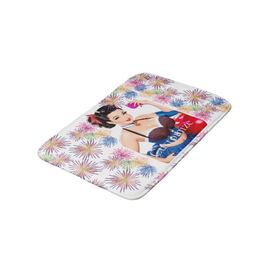 Tapis De Bain Cocktail Party Girl Thunder_Cove (Angle)