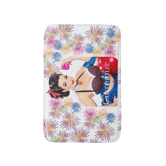 Tapis De Bain Cocktail Party Girl Thunder_Cove (Devant (Vertical))