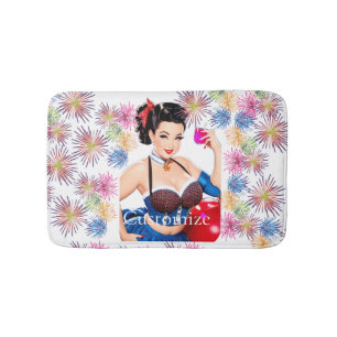 Tapis De Bain Cocktail Party Girl Thunder_Cove
