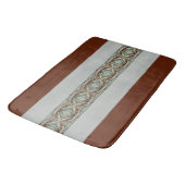 Tapis De Bain Coco Brown Avec Vert (Angle)