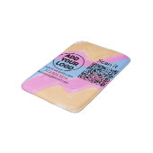 Tapis De Bain Code QR minimal simple ajouter logo scanner nom du (Angle)