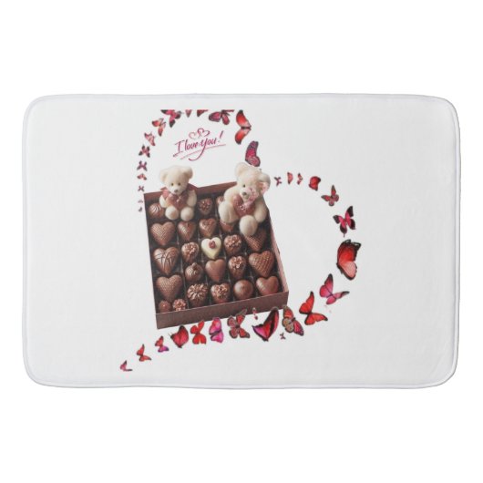 Tapis De Bain Cœur d'amour (Devant)