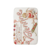 Tapis De Bain Cœur d'Amour Arc Flèche Réparer (Devant (Vertical))