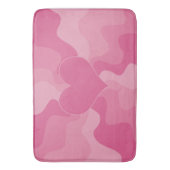 Tapis De Bain Coeur d'amour - rose (devant Vertical)