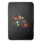 Tapis De Bain Coeur de floraison folklorique portugais (devant Vertical)