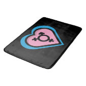 Tapis de bain Cœur de la Fierté Trans (Angle)