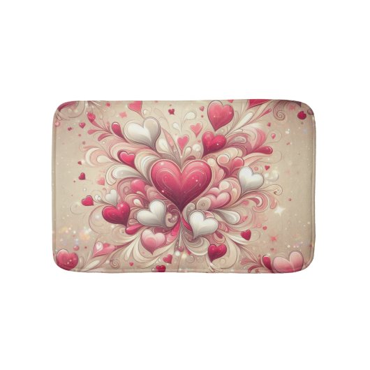 Tapis De Bain coeur de la Saint-Valentin (Devant)