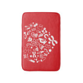 Tapis De Bain Coeur de l'espace et de la Science (Devant (Vertical))