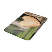 Tapis De Bain coeur en bois (Angle)