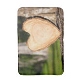 Tapis De Bain coeur en bois (Devant (Vertical))