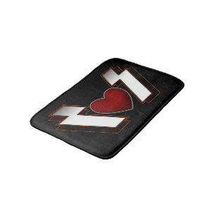 Tapis De Bain Coeur métallique lourd