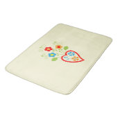 Tapis De Bain Coeur romantique populaire portugais (Angle)