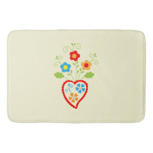 Tapis De Bain Coeur romantique populaire portugais