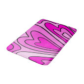 Tapis De Bain Coeur rose (Angle)