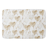 Tapis De Bain Coeurs Boho de crème Brown (Devant)