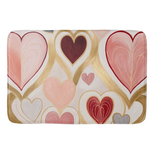 Tapis De Bain Coeurs d'amour (Devant)